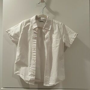 Janie and Jack White Textured Shirt Size 3